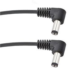Voodoo Lab PPBAR-R Pedal Power Cable 2.1mm Barrel (Regular Polarity, Right Angled, 46cm)