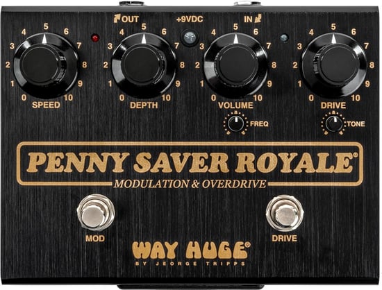 Way Huge WHE901 Penny Saver Royale Modulation Overdrive Pedal, Nearly New