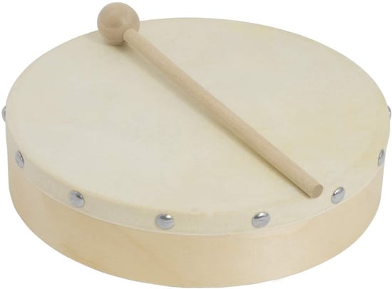 World Rhythm HD-8 Hand Drum with Beater, 8in