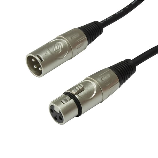 Lynx MELCB XLR Microphone Cable, 20m, Black