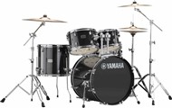 Yamaha Rydeen 5 Piece Fusion Kit with Cymbals, Black Glitter