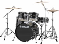 Yamaha Rydeen 5 Piece Rock Kit with Cymbals, Black Glitter 