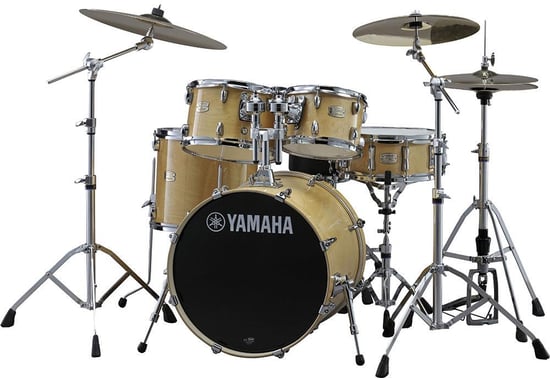 Yamaha SBP2F5 Stage Custom Birch 5 Piece Shell Pack w/600 Hardware, Natural Wood