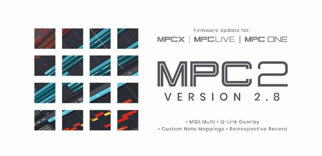 Akai MPC One - Firmware 2.8 Update Banner