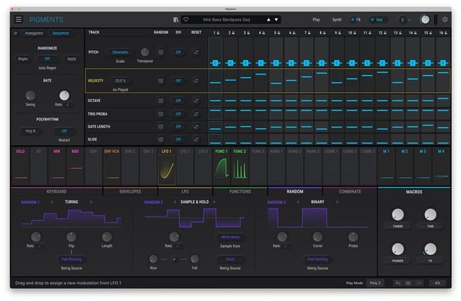 Arturia Pigments 4 Software Synth Sequencer
