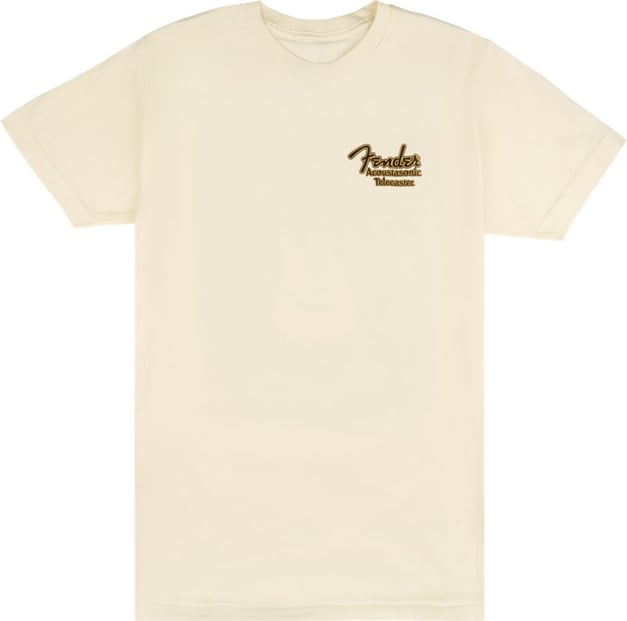 Fender Acoustasonic Tele T-Shirt Cream