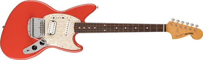 Fender Kurt Cobain Jag-Stang, Fiesta Red, Front