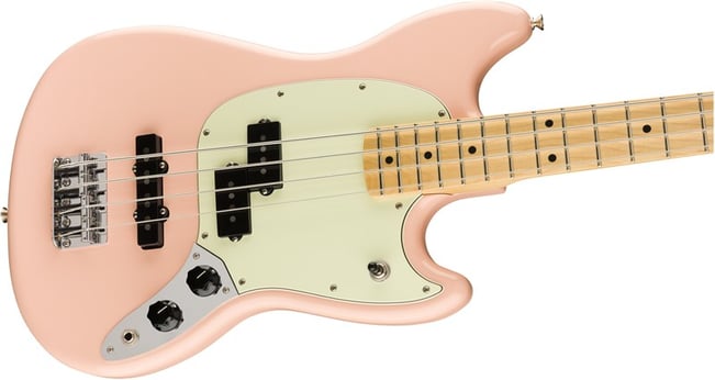 Offset Mustang Bass PJ, Shell Pink 4