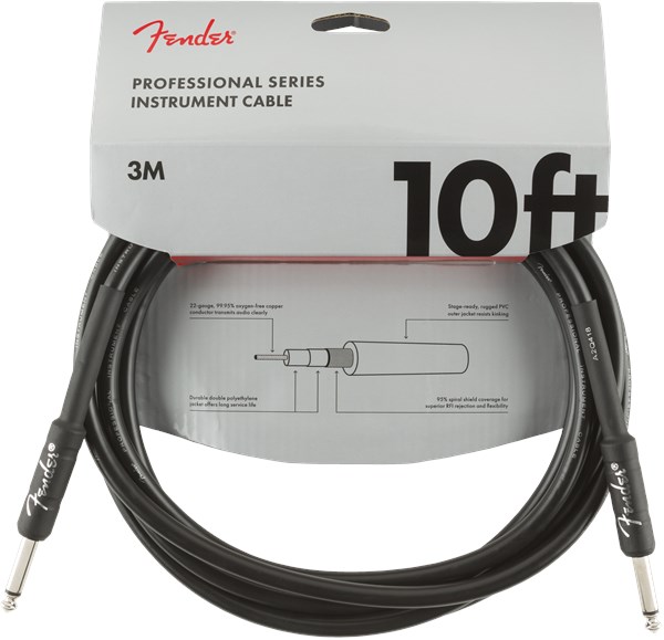 Fender Professional Cable 3m/10ft Black