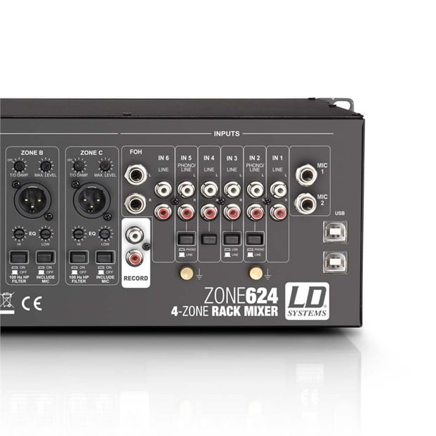 LD Systems ZONE 624 4-Zone Mixer