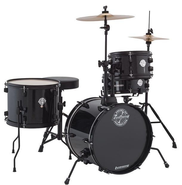 Ludwig Pocket Kit by Questlove, Black,right angle