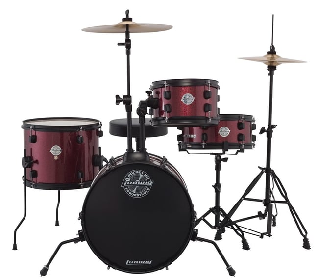 Ludwig Pocket Kit by Questlove, Red,front view