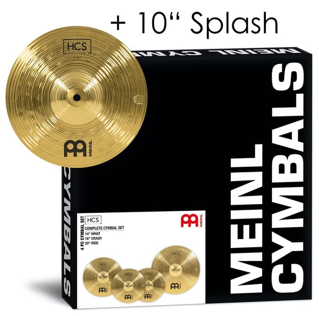 Meinl HCS Cymbal Set plus FREE 10in Splash