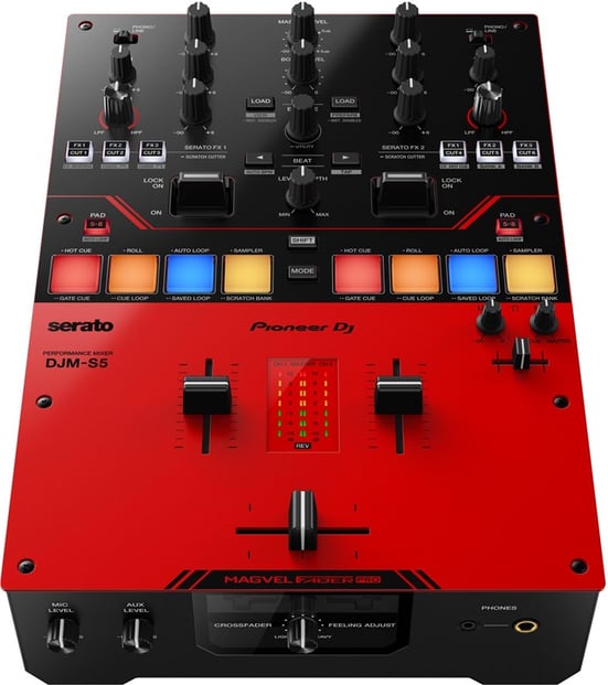 Pioneer DJ DJM-S5 Battle Mixer Front Angle