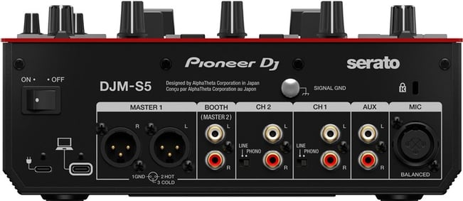 Pioneer DJ DJM-S5 Battle Mixer Rear