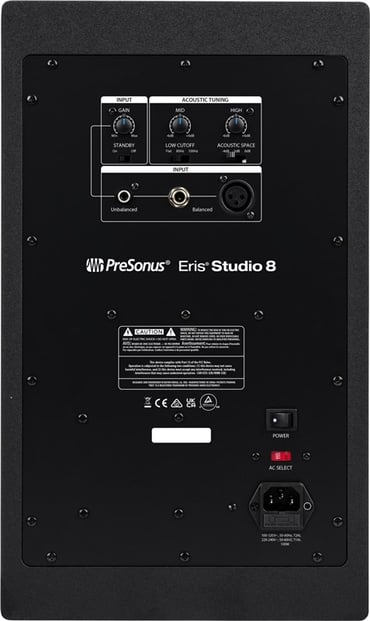 PreSonus Eris Studio 8 Active Monitor Back