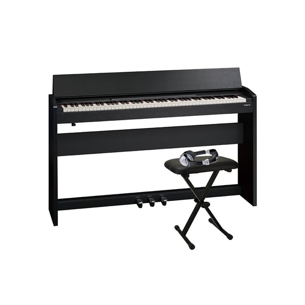 Roland F-140R Digital Piano (Black) Inc Stand, Headphones and Bench