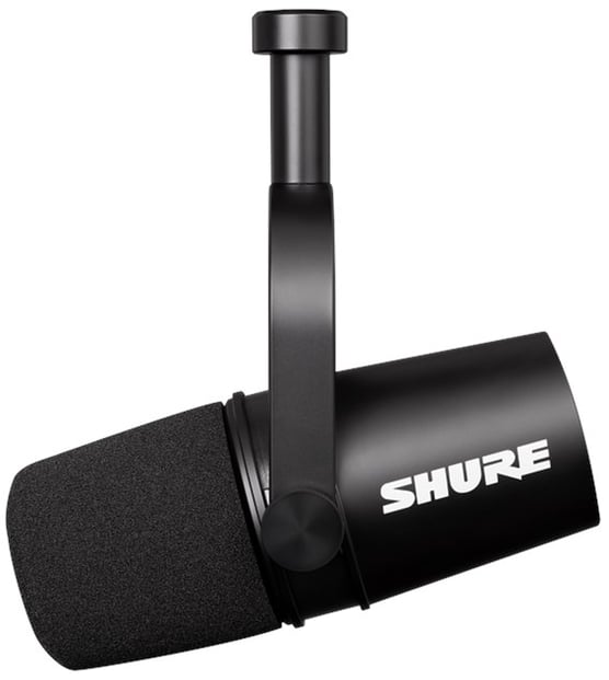 Shure MV7X_Podcast_Microphone_Left_Hanging