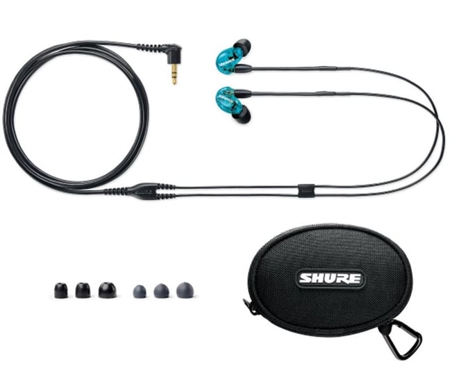 Shure SE215 Sound Isolating Earphones Blue