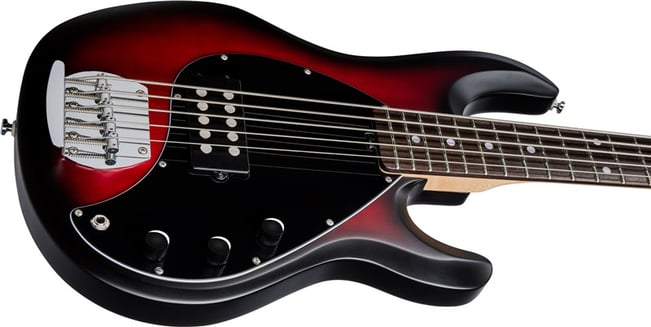 Sub Ray5 Bass Ruby Red Burst Lower Bout