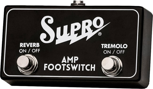 Supro FS2 Tremolo/Reverb Footswitch Angle