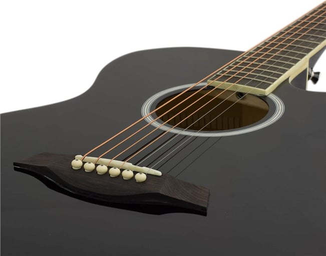 Tiger ACG1 Acoustic Guitar Black 2