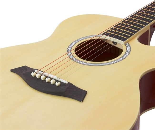 Tiger ACG1 Acoustic Guitar 3/4 Size Natural 2