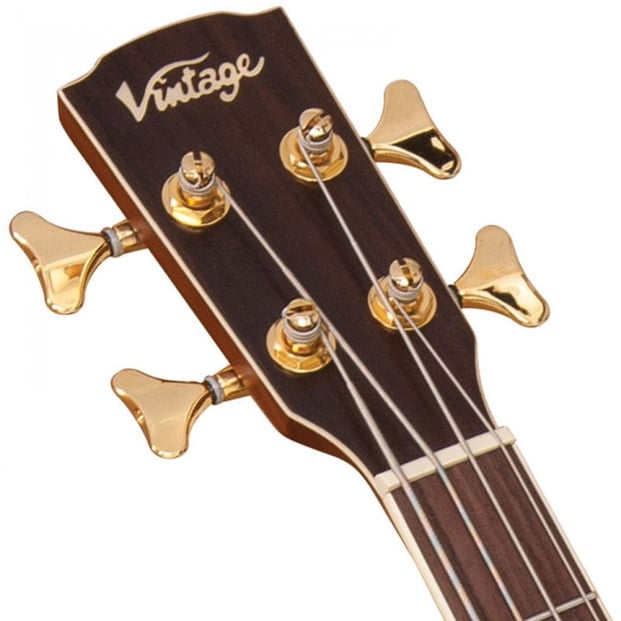 Vintage VCB430 Acoustic Bass, Mahogany
