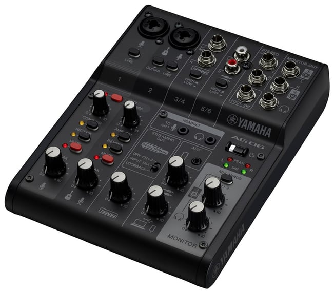 Yamaha AG06 MK2 6-Channel Mixer with USB Interface