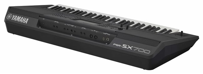 Yamaha PSR-SX700 Digital Keyboard, back angle