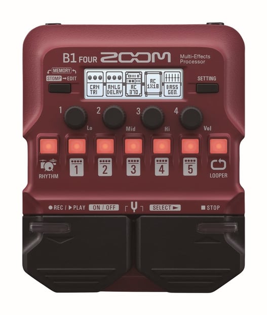 Zoom B1 Four Bass Multi Effects, Main