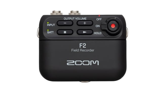 Zoom F2 Field Recorder - Front View