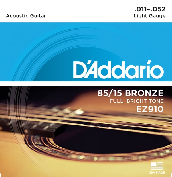 D'Addario EZ910 85/15 Bronze Acoustic Light