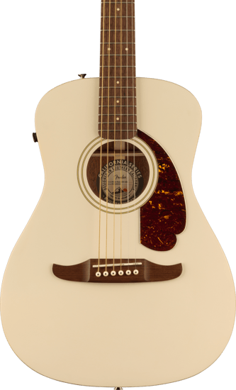 Fender Malibu Player Parlour Electro-Acoustic, Olympic White