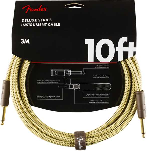 Fender Deluxe Cable 10ft Tweed