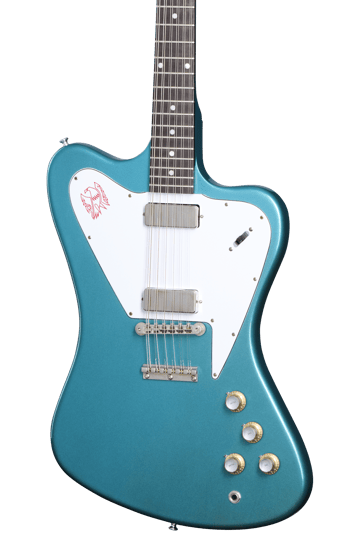 Gibson Custom 1965 Non-Reverse Firebird V 12-String Reissue VOS, Aqua Mist