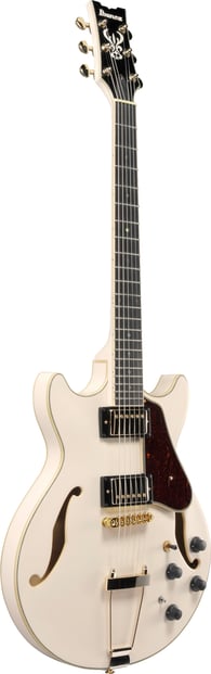 Ibanez AMH90 Guitar Ivory Right