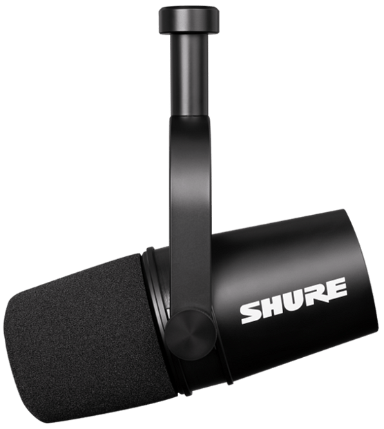 Shure MV7X_Podcast_Microphone_Left_Hanging