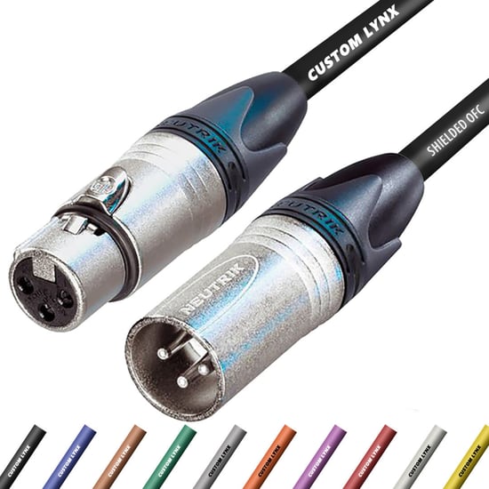 Lynx MELCD XLR Microphone Cable, Neutrik, 10m 