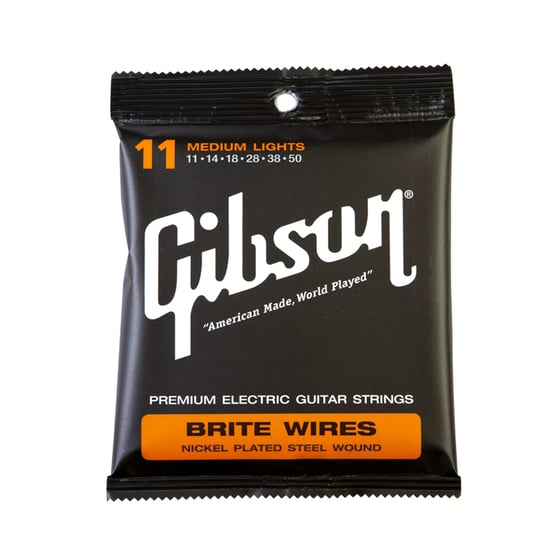 Gibson Gear Brite Wires Nickel Plated Electric, Medium Light, 11-50