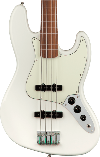 Fender Player Jazz Bass Fretless Polar White