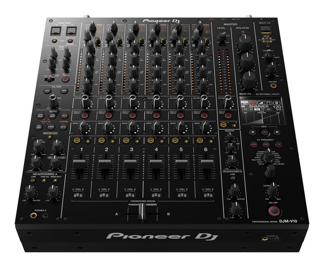 Pioneer DJM-V10 6-Channel Club Mixer, front view