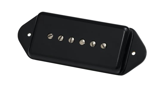 Gibson P-90 Dogear Black cover, 2-conductor, Potted, 8k, Alnico 5