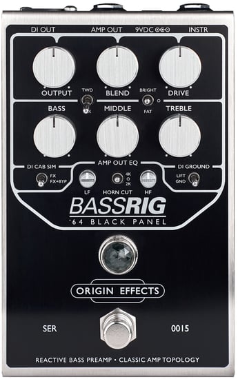 Origin Effects BassRIG '64 Black Panel Overdrive & Preamp Pedal