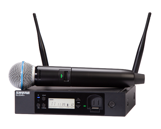 Shure GLXD24R+ BETA 58 Wireless Vocal Rack System