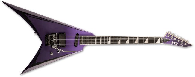 ESP LTD Alexi Ripped, Purple Fade Satin, Front
