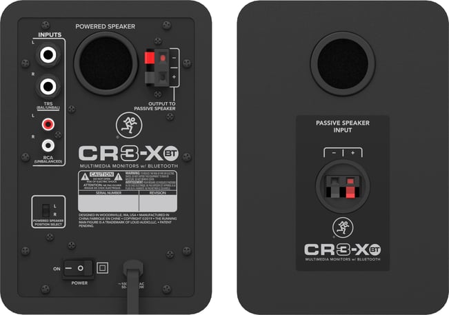 Mackie CR3-XBT Reference Monitors with Bluetooth
