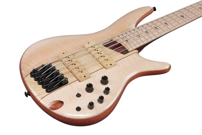 Ibanez SR5FMDX2-NTL 5-String Bass Front Tilt