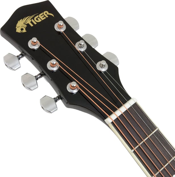 Tiger ACG1 Acoustic Guitar 3/4 Size Black 3