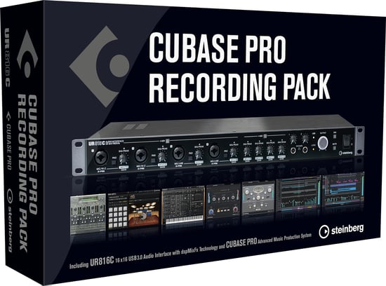 Steinberg Cubase Pro Recording Pack – UR816C USB3 Audio Interface and Cubase Pro 